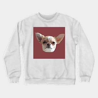 Chihuahua Drawing in Red Crewneck Sweatshirt